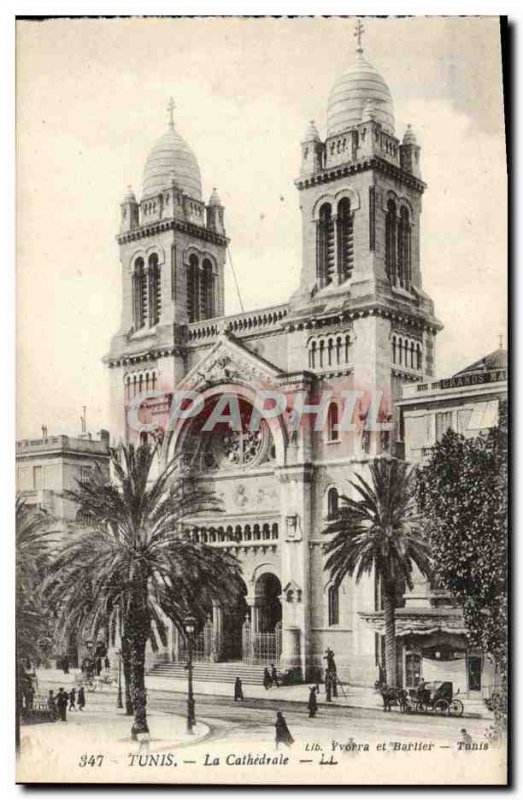 Old Postcard Tunis La Cathedrale