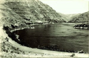 RPPC Buffalo Eddy Snake River Clarkston Washington Real Photo Postcard Kodak