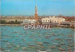  Modernes Postkarte Venezia-Becken von S Marco die Abfahrt von Vogalonga