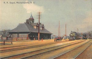 Mechanicsville New York Train Station Vintage Postcard AA29809