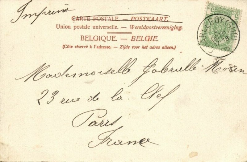 belgium, CHARLEROI, Boulevard Audent (1905) Postcard