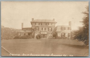 PEACEDALE RI ROWLAND HASARD RESIDENCE ANTIQUE REAL PHOTO POSTCARD RPPC