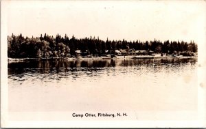 RPPC View of Camp Otter, Pittsburg NH c1955 Vintage Postcard X54