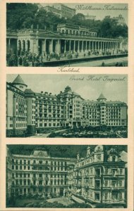 Czech Republic Karlovy Vary Karlsbad Multiview Vintage Postcard 08.12