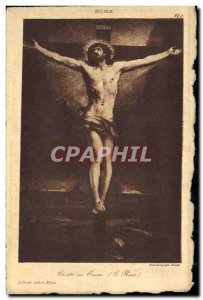 Old Postcard Rome Cristo in Croce