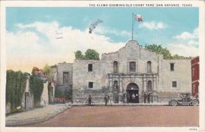 The Alamo Showing Old Court Yard San Antonio Texas 1932