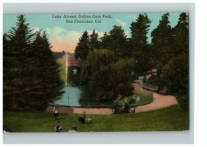 1907-15 Postcard Lake Alvord Golden Gate Park San Francisco CA Victorian Fashion 