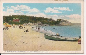 Manchester By The Sea MA, Singing Beach, Eagle Head, 1920's, Boats, Teich