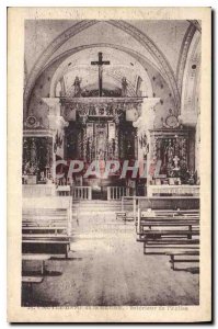 Old Postcard Our Lady of the Gorge Interior of the Church