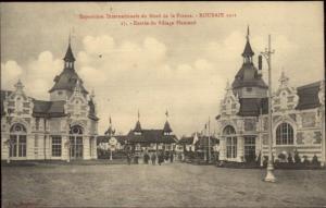 Roubaix France 1911 Exposition Entr‚e du Village Flamand USED Postcard