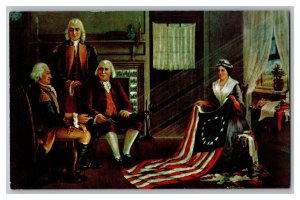 Postcard Birth Of Our Nation's Flag USA United States