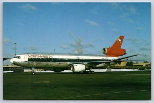 Airplane Postcard Northwest Airlines Airways Douglas DC-10-40 N133JC FR13