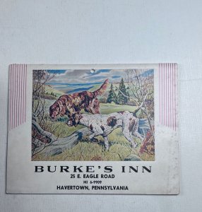 Vintage Calendar Burke's Inn Havertown PA 1964 With Recipes