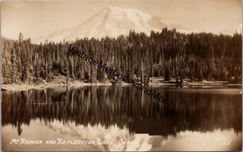 Mt. Rainier & Reflection Lake Washington Postcard PC228