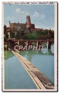 Old Postcard Albi Basilica Old Bridge And Quai Choiseul