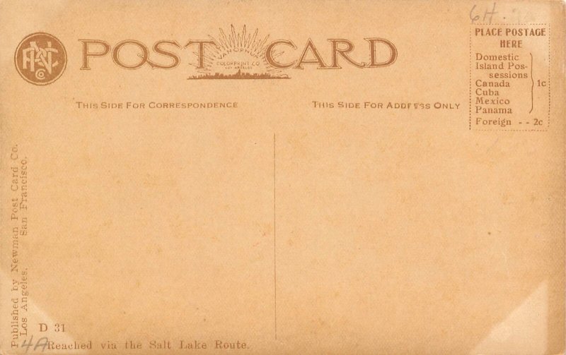 Bath House Long Beach California 1910c postcard