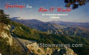 Rim O' World - San Bernardino Mts., CA