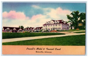 c1950's Powell's Motel & Tourist Court Batesville Arkansas AR Vintage Postcard