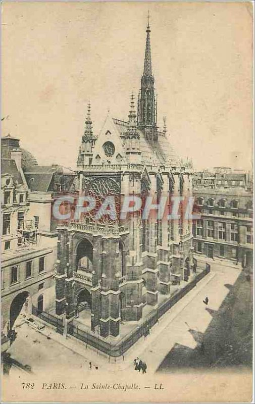 Old Postcard Paris La Sainte Chapelle