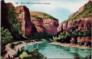 Echo Cliffs Grand Canon CO Colorado Unused Postcard H30