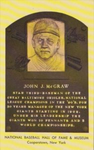 John J McGraw National Baseball Hall Of Fame & Museum Cooperstown New York