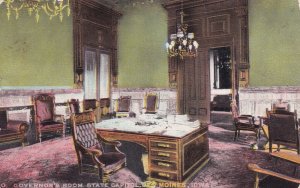 DES MOINES, Iowa, 1900-1910s; Governor's Room, State Capitol