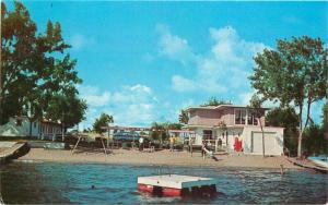 Dexter Great Lake Spicer Minnesota Little Crow Resort 1950s Postcard 4190