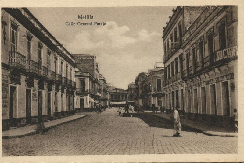 spain, MELILLA, Calle General Pareja (1910s)