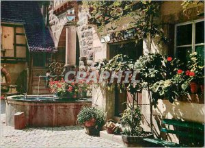 Modern Postcard Riquewihr Haut Rhin door fortified with harrow fifteenth cent...