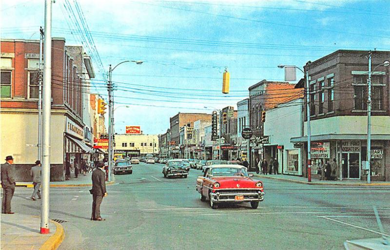 Florence SC Evans Street Store Fronts Old Cars Postcard