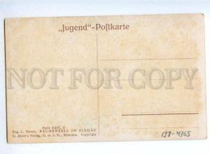 176590 HORSE Cart ALLGAU by HOESS Vintage JUGEND Postcard