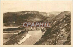 Old Postcard Valley of Ceou has Castelnaud Dordogne Picturesque