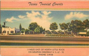 AR, North Little Rock, Arkansas,Texas Tourist Courts Motel,Democrat Ptg No 10233