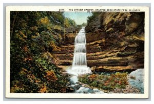 Vintage 1920's Postcard The Ottawa Canyon Starved Rock State Park Illinois