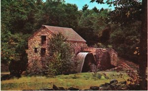 Vintage Postcard Wayside Inn Grist Mill South Sudbury MA Pepperidge Farm