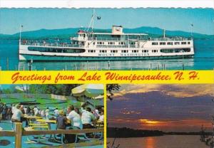Ferry M/V Mount Washington On Lake Winnipesaukee New Hampshire