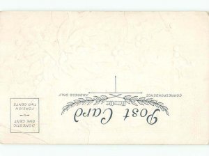 Pre-Linen Christmas GIRL PUSHES BOY ON A SWING AB5541