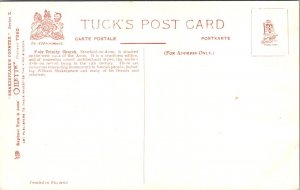 Holy Trinity Church, Stratford-on-Avon Tuck Vintage Postcard O36