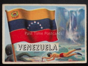 No.12 VENEZUELA Flags of The World - A.& B.C. Gum 1959