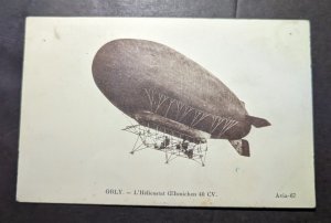 Mint France Postcard Dirigible Airship Orly Zeppelin French Aviation