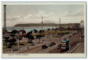 c1920's Marine Durban South Africa Double Deck Bus Unposted Postcard
