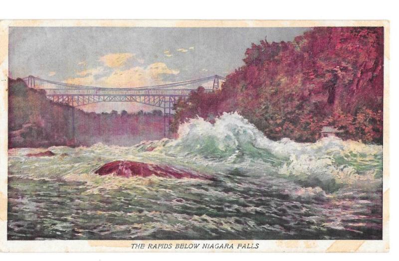 Prudential Insurance Co Rapids Niagara Falls Vntg Postcard