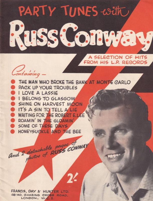 Party Tunes With Ross Conway LP Rare Sheet Music Album