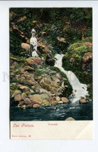 424445 Spain Canary Islands Las Palmas Waterfall Vintage postcard