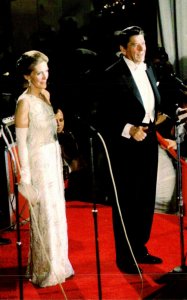President Ronald Reagan and Mrs Reagan at 1981 Inaugural Ball
