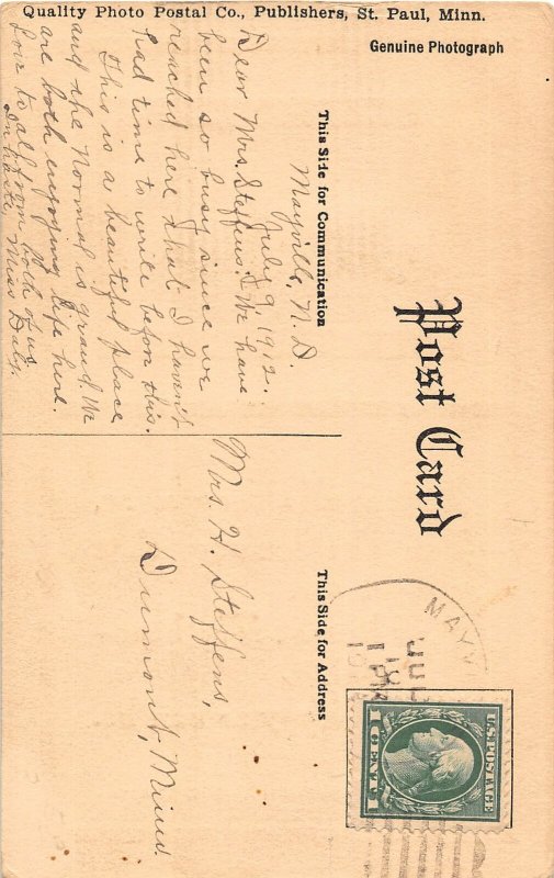 G38/ Mayville North Dakota RPPC Postcard c1910 State Normal School 32