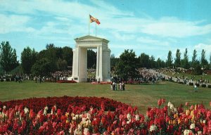 Vintage Postcard 1967 International Peace Arch North Of Blaine Washington WA