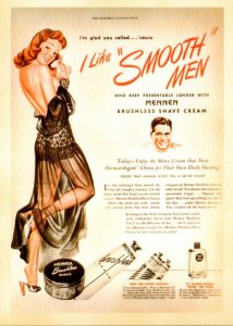 Advertising Mennen Brushless Shave Cream