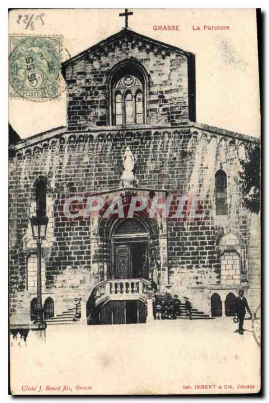 Postcard Grasse Old Parish