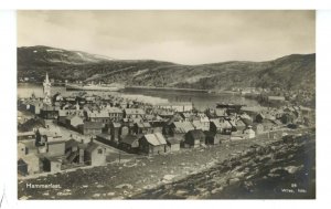 Norway - Hammerfest. Aerial View  RPPC